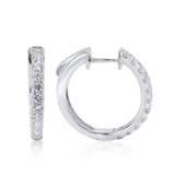 Jazmine 14K White Gold Round-Cut White Diamond Earring