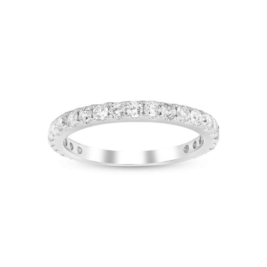 Aubrey 14K White Gold Round-Cut White Diamond Ring