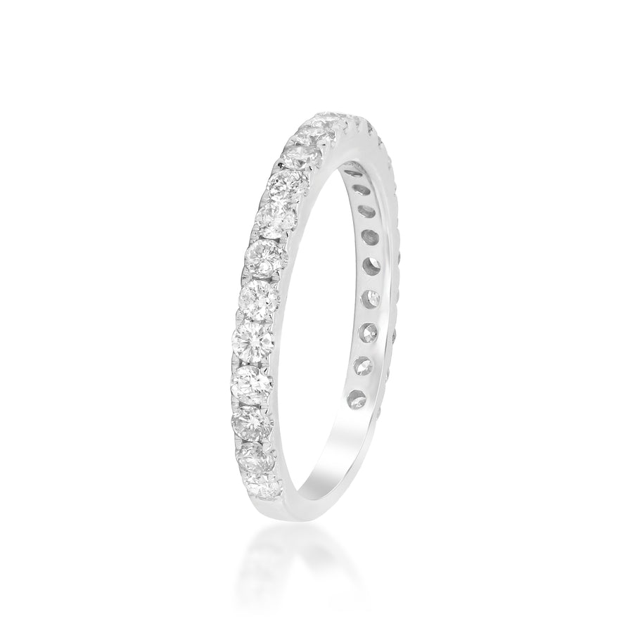 Aubrey 14K White Gold Round-Cut White Diamond Ring