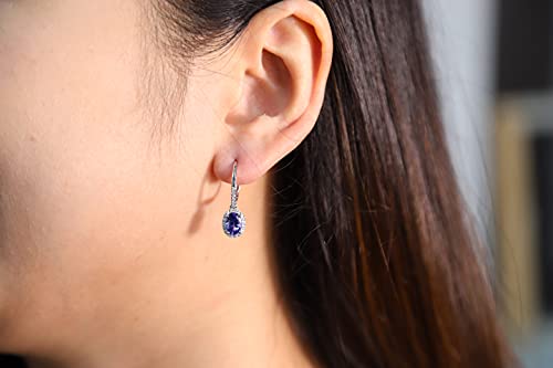 Summer 14K White Gold Oval-Cut Tanzanian Tanzanite Earring