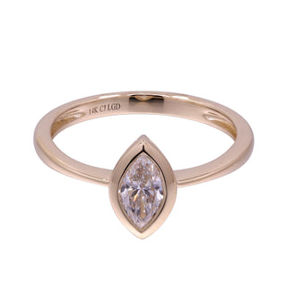 Ruth 14K Yellow Gold Marquise-Cut LAB Grown Diamond Rings