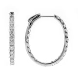 Margaret 14K White Gold Round-Cut White Diamond Earrings