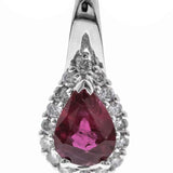 Alaia 14K White Gold Pear-Cut Mozambique Ruby Pendant