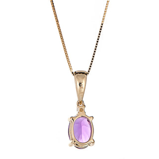 Peyton 10K Yellow Gold Oval-Cut Brazilian Amethyst Pendant