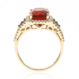 Aurelia 14K Yellow Gold Cushion-Cut Mexican Fire Opal Ring