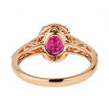 Layla 10K Yellow Gold Oval-Cut Rhodolite Ring