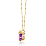 Aurora 10K Yellow Gold Cushion-Cut Brazilian Amethyst Pendant