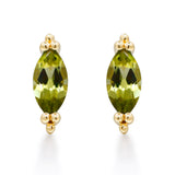 Wren 10K Yellow Gold Marquise-Cut Manchurian Peridot Earring
