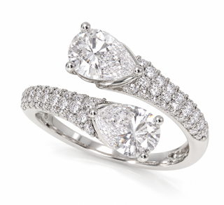 Ruth 14K White Gold Round-Cut LAB Grown Diamond Rings
