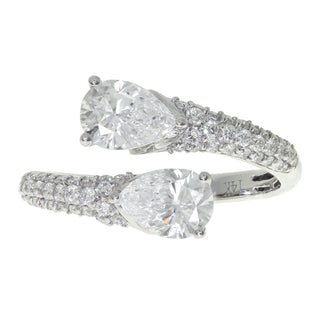 Ruth 14K White Gold Round-Cut LAB Grown Diamond Rings