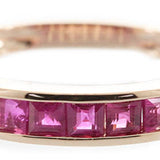 Chelsea 14K Rose Gold Princess-Cut Mozambique Ruby Ring