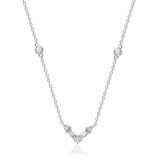 Holland 14K White Gold Baguette-Cut White Diamond Necklace