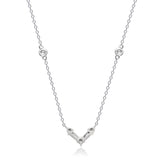 Holland 14K White Gold Baguette-Cut White Diamond Necklace