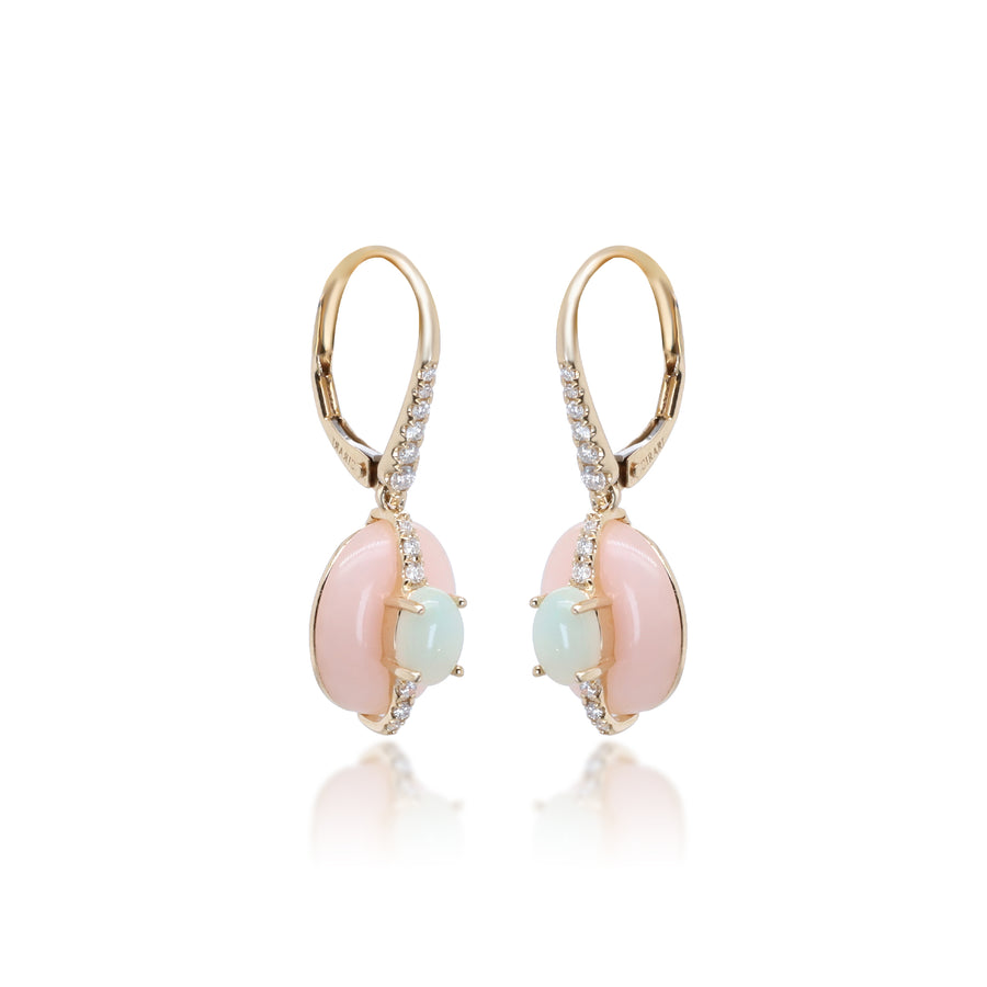 Madison 14K Yellow Gold Oval-Cut Opal Earrings