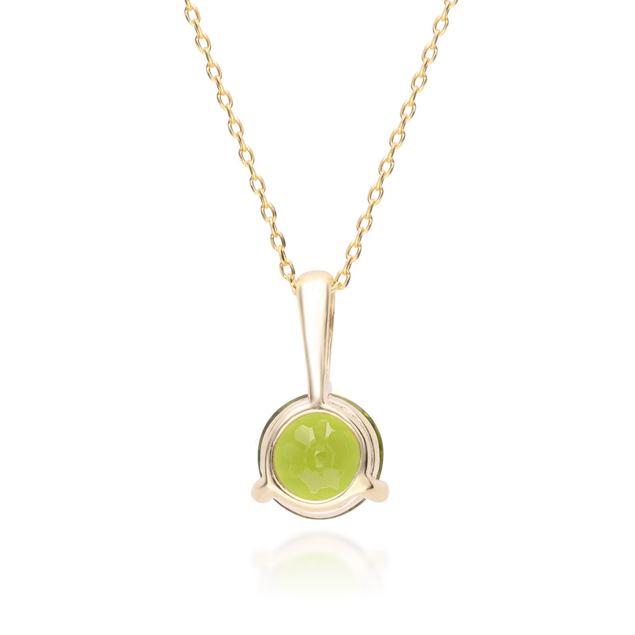 Halle 10K Yellow Gold Round-Cut Manchurian Peridot Pendant