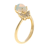 Zhuri 10K Yellow Gold Oval-Cut African Opal Ring