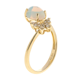 Zhuri 10K Yellow Gold Oval-Cut African Opal Ring