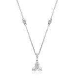 Annie 14K White Gold Round-Cut White Diamond Pendant