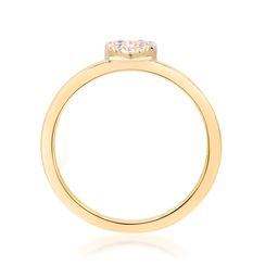 Charlotte 14K Yellow Gold Round-Cut White Diamond Ring