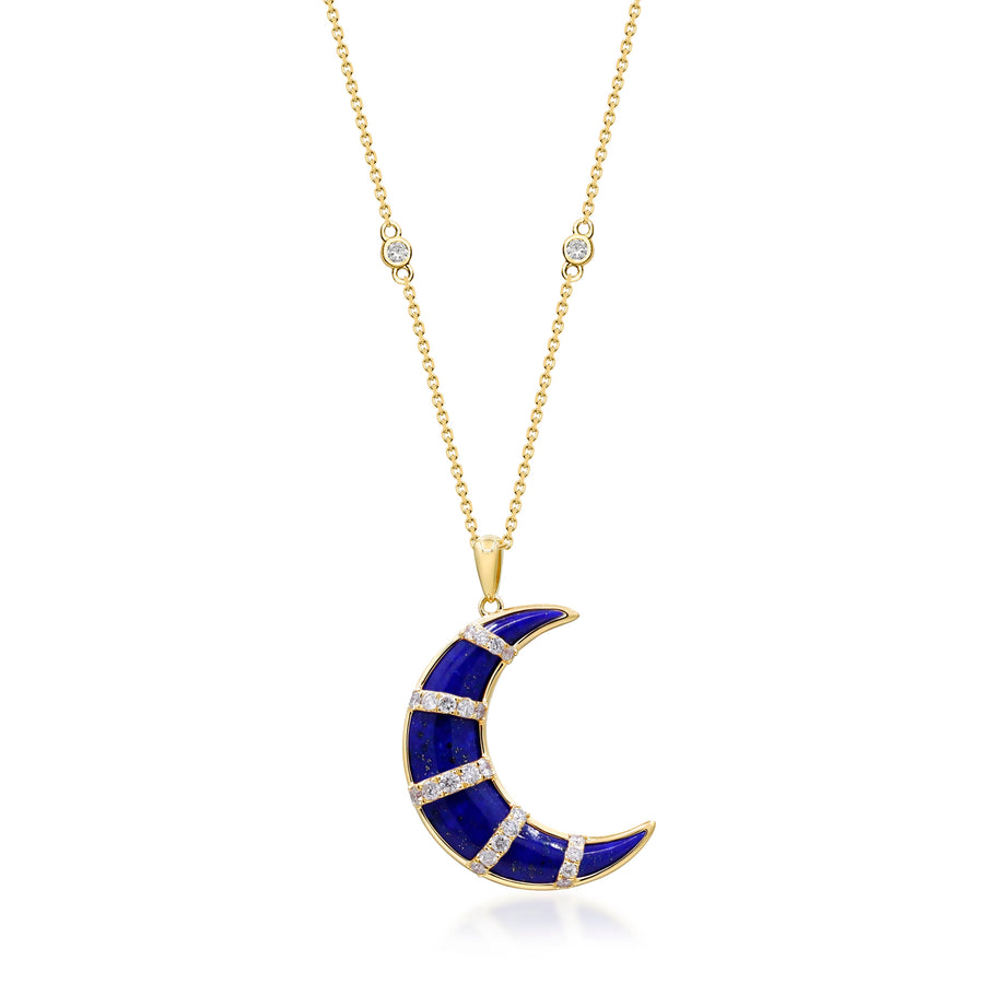 Adeline 14K Yellow Gold Fancy-Cut Lapis Pendant