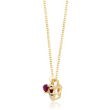 Edith 14K Yellow Gold Pear-Cut Mozambique Ruby Pendant