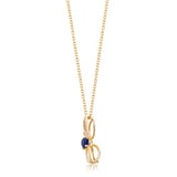 Mariana 10K Yellow Gold Oval-Cut Blue Sapphire Pendant