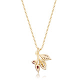 Paisley 14K Yellow Gold Mozambique Ruby Pendant