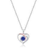 Eternal Love Heart Tanzanite Pendant