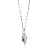Eternal Love Heart Tanzanite Pendant