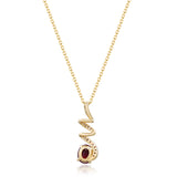 Andrea 10K Yellow Gold Oval-Cut Mozambique Ruby Pendants