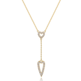 Valerie 18K Yellow Gold Round-Cut White Diamond Necklace