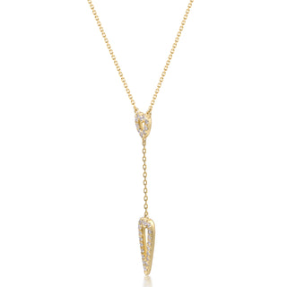 Valerie 18K Yellow Gold Round-Cut White Diamond Necklace