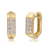 Nyla 14K Yellow Gold Round-Cut White Diamond Earring