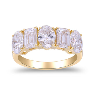 Ruth 14K Yellow Gold Oval-Cut LAB Grown Diamond Rings