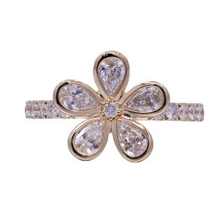 Ruth 14K Yellow Gold Round-Cut LAB Grown Diamond Rings