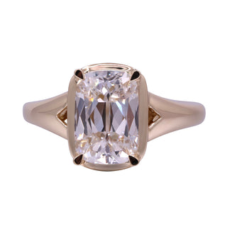 Ruth 14K Yellow Gold Cushion-Cut LAB Grown Diamond Rings