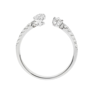 Megan 10K White Gold Round-Cut White Diamond Ring