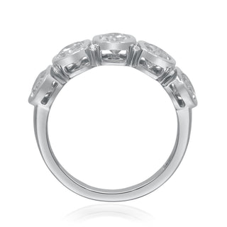 Ruth 14K White Gold Round-Cut LAB Grown Diamond Rings