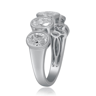 Ruth 14K White Gold Round-Cut LAB Grown Diamond Rings