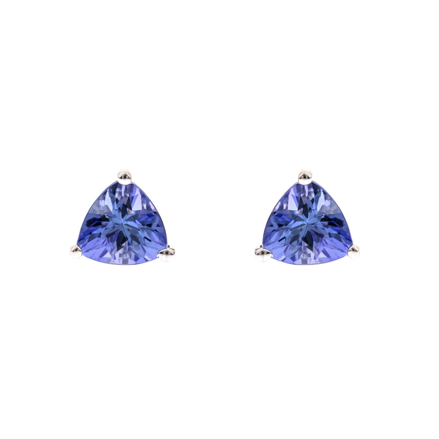 Aria 10K White Gold Trillion-Cut Tanzanian Tanzanite Earring