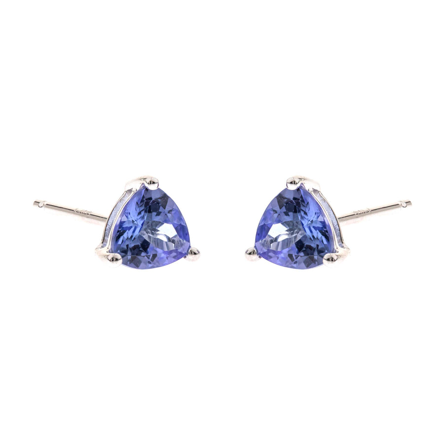 Aria 10K White Gold Trillion-Cut Tanzanian Tanzanite Earring