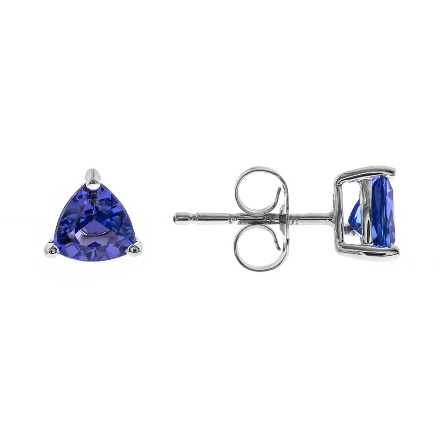 Aria 10K White Gold Trillion-Cut Tanzanian Tanzanite Earring