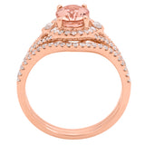 Journey 14K Rose Gold Oval-Cut Madagascar Morganite Ring