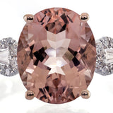 Keyla 14K Rose Gold Oval-Cut Madagascar Morganite Ring