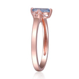 Alina 18K Rose Gold Marquise-Cut Brazilian Aquamarine Ring