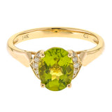 Kali 14K Yellow Gold Oval-Cut Peridot Ring