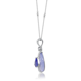Emerson 14K White Gold Pear-Cut Tanzanite Pendant