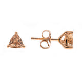 Serenity 10K Rose Gold Trillion-Cut Morganite Earrings