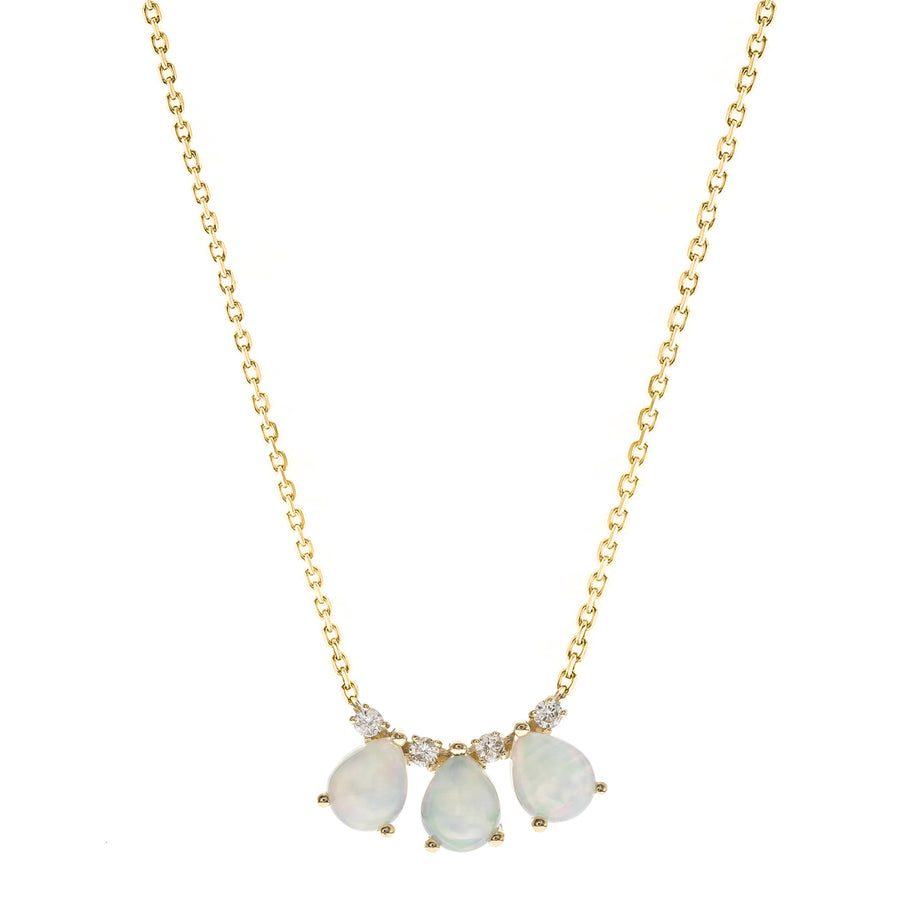 Ella 10K Yellow Gold Pear-Cut Opal Necklace