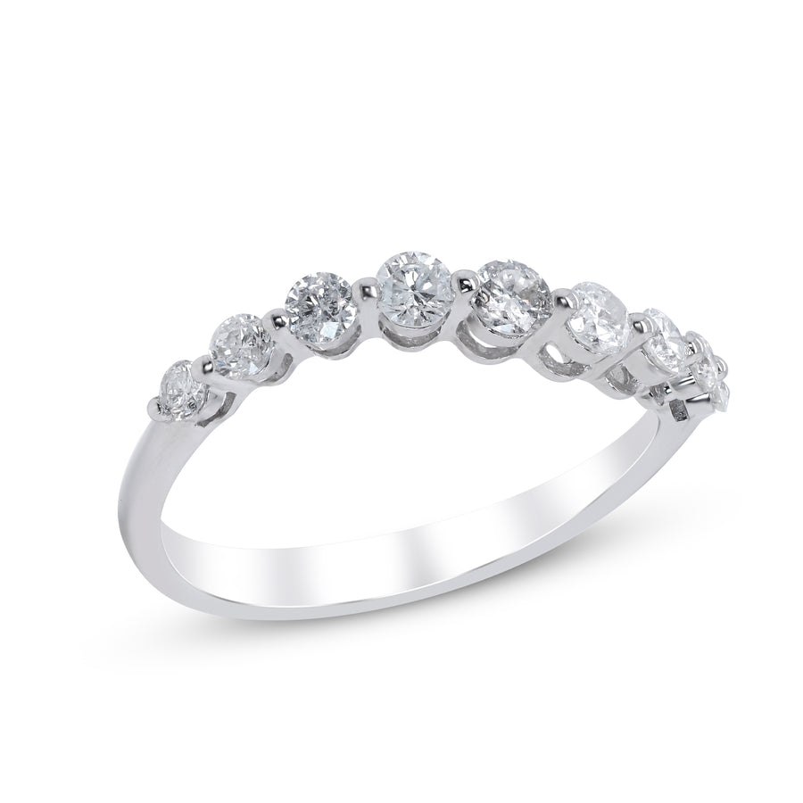 Magnolia 14K White Gold Round-Cut White Diamond Ring